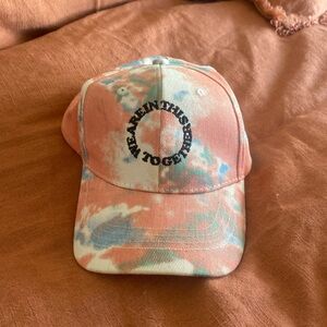 Tie dye baseball hat